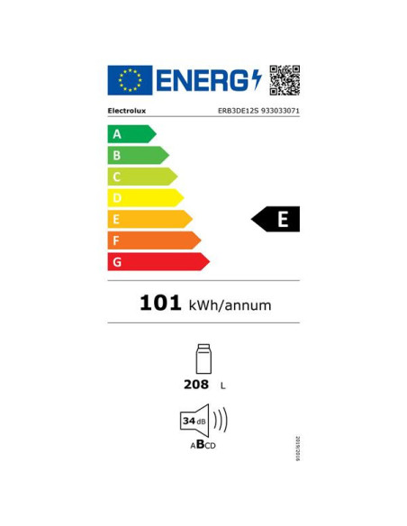 Réfrigérateur 1 porte ERB3DE12S
