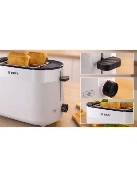 Toaster 2 fentes Blanc Mat - MyMoment - TAT2M121