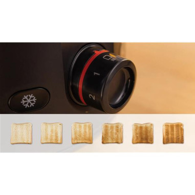 Toaster 2 fentes Noir Mat - MyMoment - TAT2M123