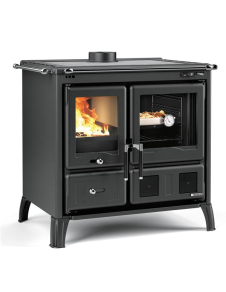 Cuisinière à bois GARDENIA5.0ACIERNOIRANTHRACITE
