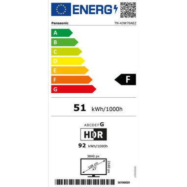 TV LED UHD 4K - TN43W70AEZ