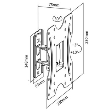 Support mural orientable ELB2342-1