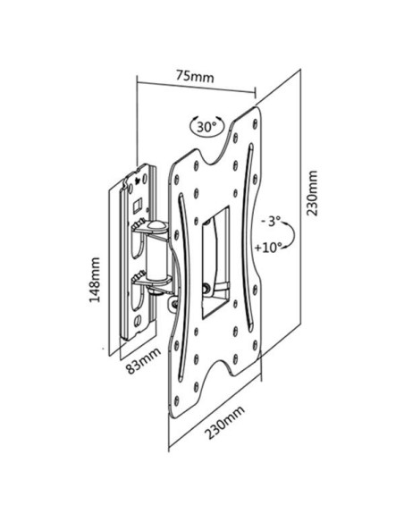Support mural orientable ELB2342-1