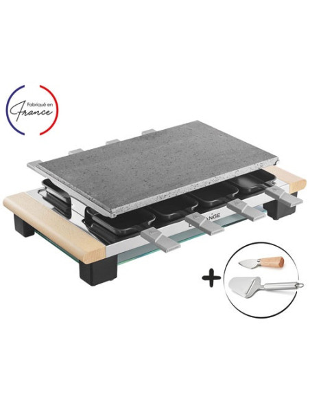 RACLETTE PIERRE FINITION BOIS 1000W