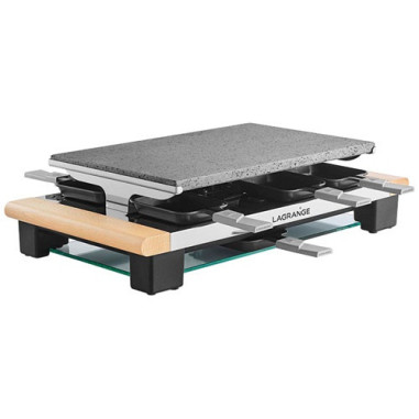 RACLETTE PIERRE FINITION BOIS 1000W