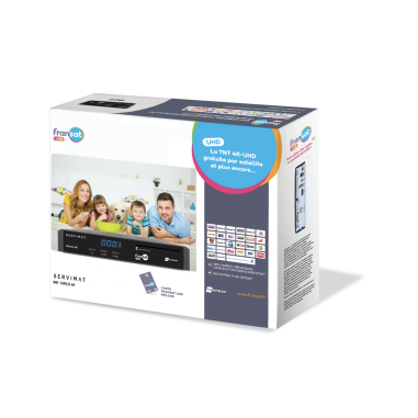 SERVIMAT SIRIUS4K Récepteur Satellite 4K PVR Ready + Carte FRANSAT