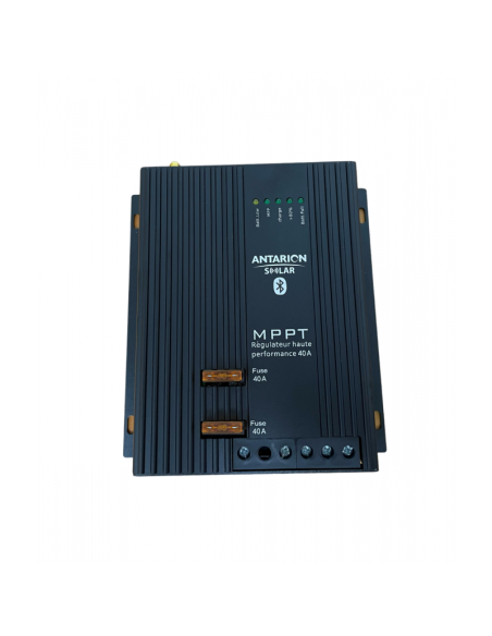 ANTARION Régulateur de Charge Solaire MPPT 640W 40A Bluetooth Androïd IOS
