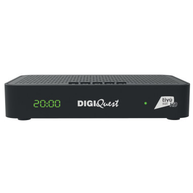DigiQuest Maximo Combo DVB-S2+T2 Récepteur Tivusat avec carte HD activée