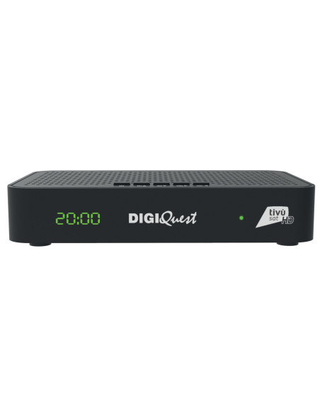 DigiQuest Maximo Combo DVB-S2+T2 Récepteur Tivusat avec carte HD activée