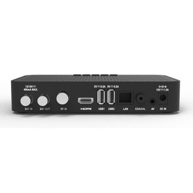 DigiQuest Maximo Combo DVB-S2+T2 Récepteur Tivusat avec carte HD activée