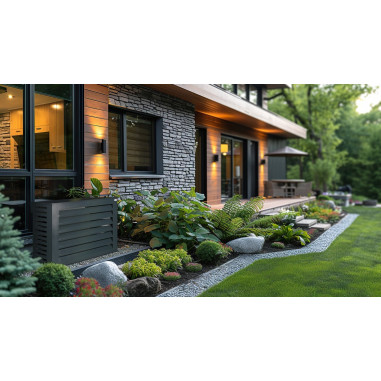 NUTENDORS Cache Climatiseur 940 x 690 x 610 mm Gris Anthracite