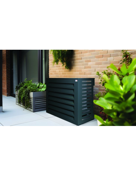 NUTENDORS Cache Climatiseur 940 x 690 x 460 mm Gris Anthracite