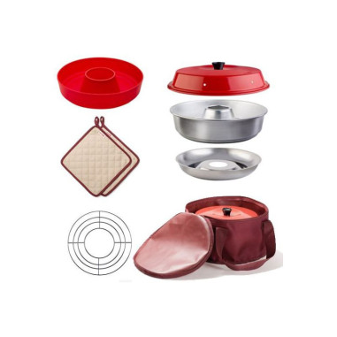Pack OMNIA Four +Sac + 2 Maniques + Grille + Moule En Silicone + thermomètre multifonctions + livre de recettes