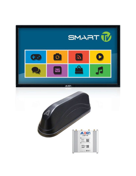 ALDEN PACK 4G TV Smart 22" + Antenne I-NET 4G / 5G Ready + Routeur I-NET