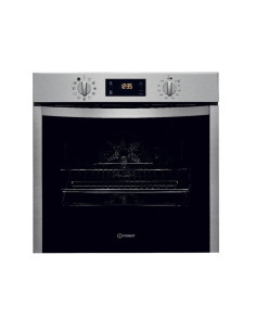 INDESIT Four pyrolyse encastrable inox 71L multifonction chaleur pulsée porte froide 2