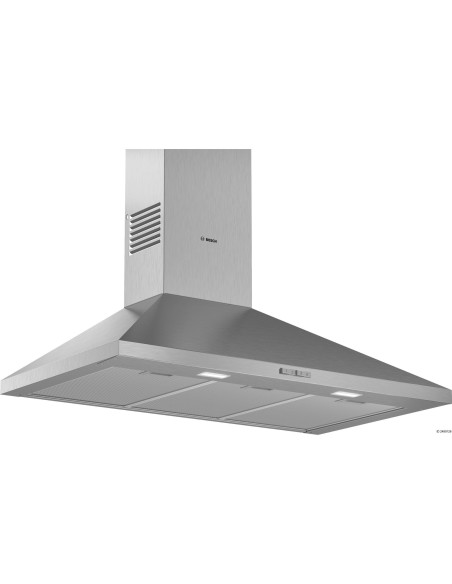 BOSCH Hotte Décorative pyramidale aspirante inox Largeur 90cm Débit d'air 360m3/h