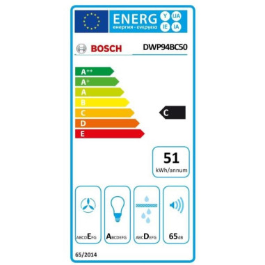 BOSCH Hotte Décorative pyramidale aspirante inox Largeur 90cm Débit d'air 360m3/h