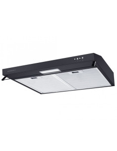 ROSIERES Hotte visière Casquette aspirante noire largeur 60cm débit d'air 348m3/h