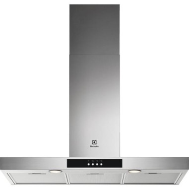 ELECTROLUX Hotte Décorative Murale Aspirante Inox Largeur 90cm Débit d'air 600 m3/h