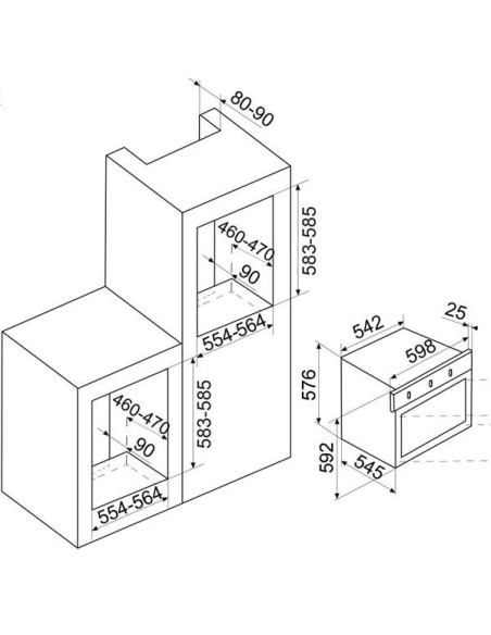 Four encastrable GLEM - GFMG51IX