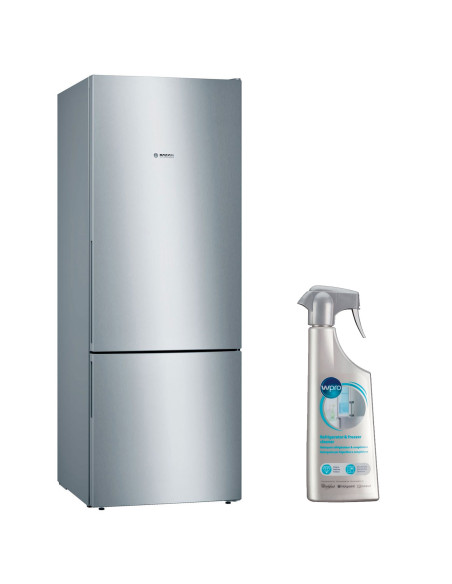BOSCH Réfrigérateur frigo combiné inox 503L Froid brassé Largeur 70cm