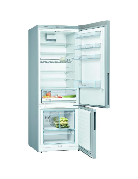 BOSCH Réfrigérateur frigo combiné inox 503L Froid brassé Largeur 70cm