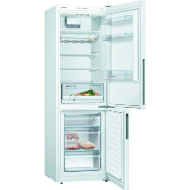 BOSCH réfrigérateur frigo combiné blanc 308L Froid brassé LowFrost