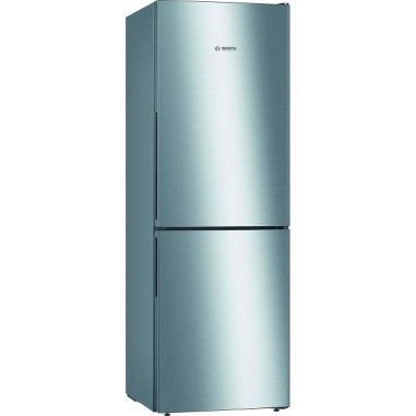 BOSCH réfrigérateur frigo combiné inox 289L froid brassé Eclairage LED