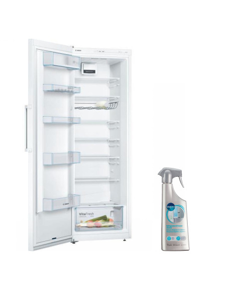 BOSCH Réfrigérateur Frigo simple porte blanc 324L Froid Brassé PowerVentilation
