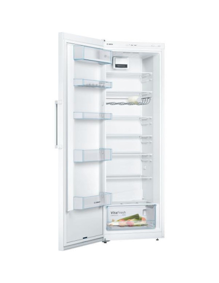 BOSCH Réfrigérateur Frigo simple porte blanc 324L Froid Brassé PowerVentilation