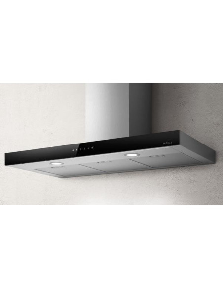 ELICA Hotte Décorative Murale Aspirante Inox Largeur 90 cm Débit d'air 581 m3/h