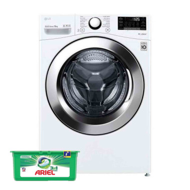 LG Lave-linge frontal 15kg 1100trs/min Grande capacité Wi-fi Machine à laver hublot