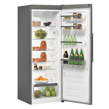 WHIRLPOOL Réfrigérateur Frigo simple porte inox 322L Froid Brassé Dégivrage Automatique