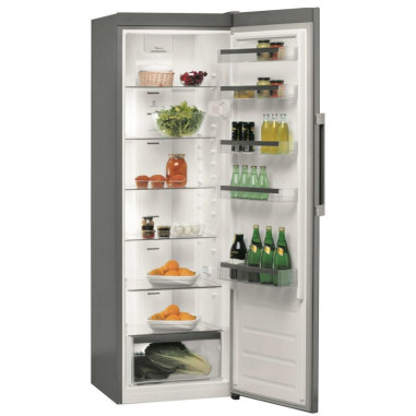 WHIRLPOOL Réfrigérateur Frigo simple porte inox 363L Froid Brassé 6eme Sens