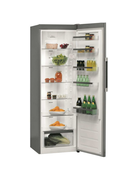 WHIRLPOOL Réfrigérateur Frigo simple porte inox 363L Froid Brassé 6eme Sens