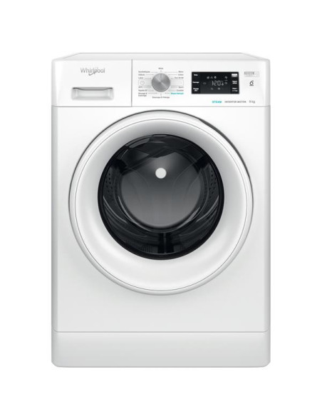 WHIRLPOOL Lave-linge frontal 9kg 1400 trs/min 14 programmes Vapeur FreshCare+