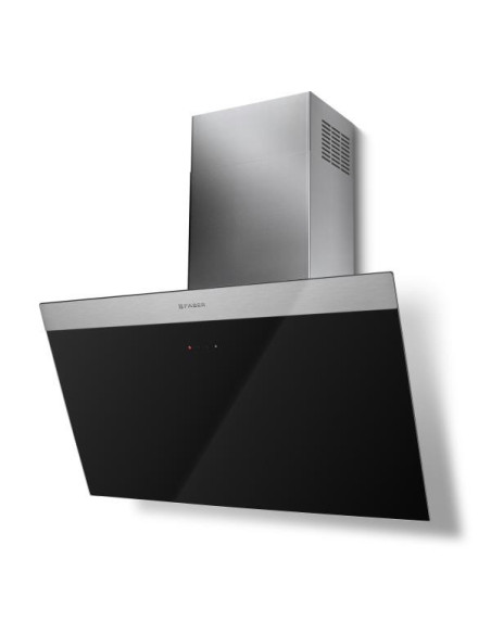 FABER Hotte décorative murale Inclinée 2 niveaux d'aspiration