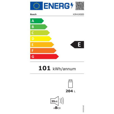BOSCH Réfrigérateur Intégrable 204L Tiroir Multi Box XXL Froid Statique