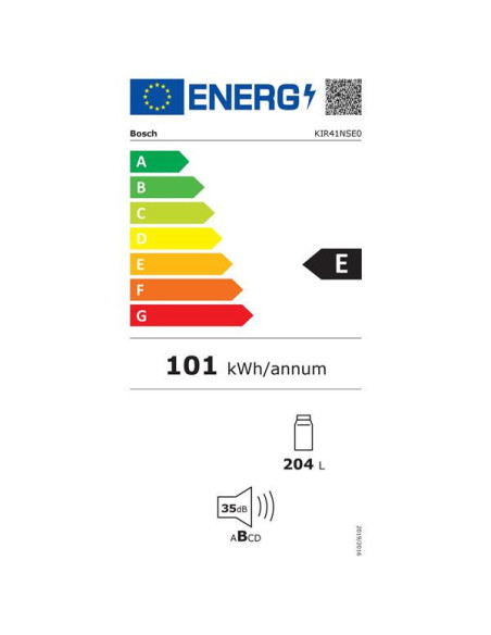 BOSCH Réfrigérateur Intégrable 204L Tiroir Multi Box XXL Froid Statique