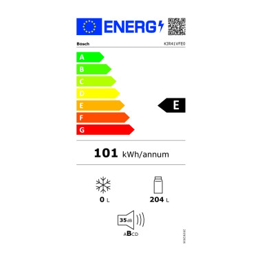 BOSCH  Réfrigérateur Encastrable 204L Tiroir MultiBox XXL Eclairage LED FreshSense