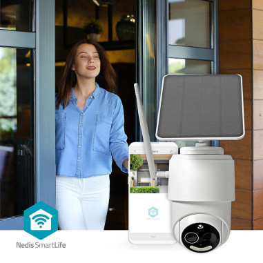 Caméra extérieure SmartLife  Wi-Fi  Full HD 1080p avec panneau solaire