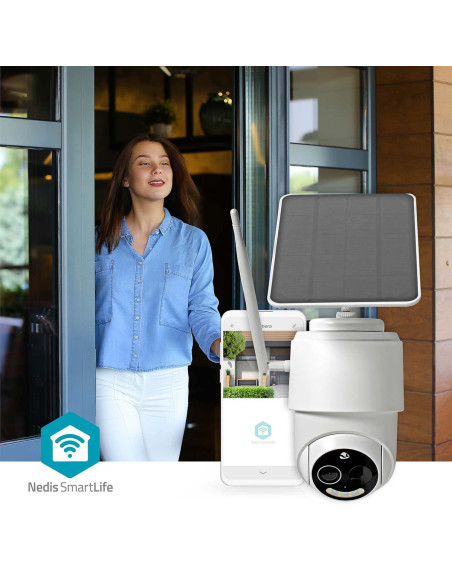 Caméra extérieure SmartLife  Wi-Fi  Full HD 1080p avec panneau solaire