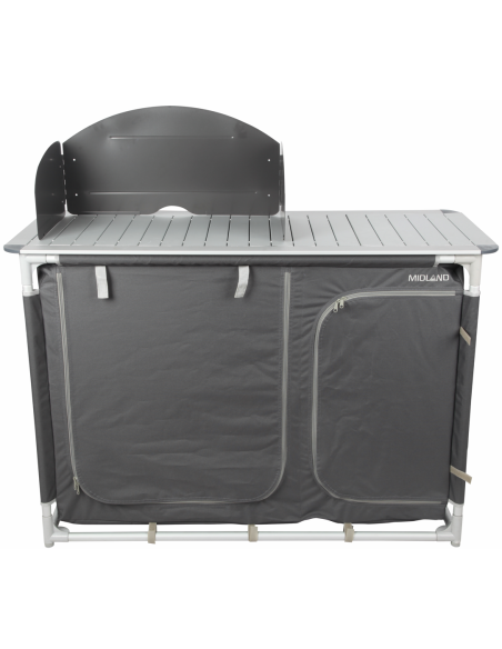 MIDLAND Meuble de Cuisine Classique Véga Bac Vaisselle Rangements Camping Car