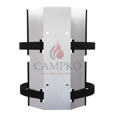 CAMPKO Support mural avec sangles pour Bouteille de Gaz 30cm