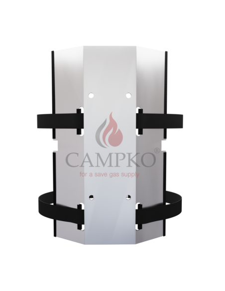CAMPKO Support mural avec sangles pour Bouteille de Gaz 30cm