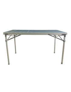 SOPLAIR Table Flex Aluminium 4 personnes Pliage Rapide et Compact