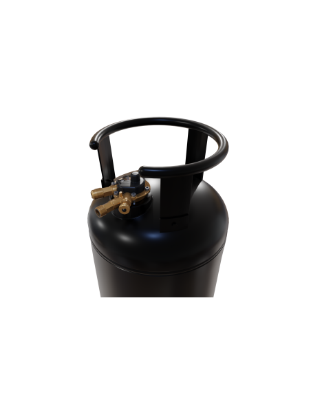 Pack CAMPKO Bouteille Gpl 36 L / 15.1 Kg + Support mural avec sangles pour Bouteille de Gaz Camping Car