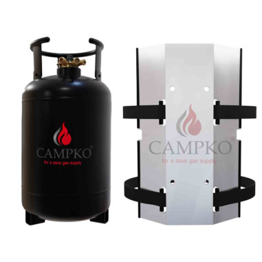 PACK CAMPKO Bouteille GPL 30L Rechargeable Bluetooth + Support mural avec sangles