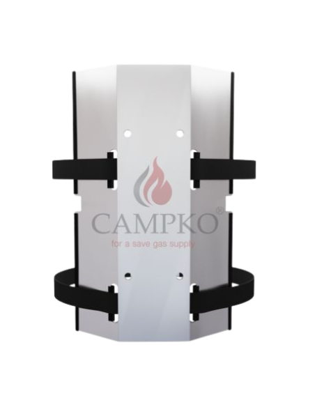 PACK CAMPKO Bouteille GPL Bluetooth Réservoir 15L + Support mural + Afficheur et Jauge Camping Car