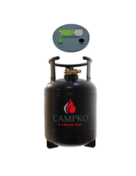 PACK CAMPKO Bouteille GPL Bluetooth Réservoir 15L + jauge Bluetooth